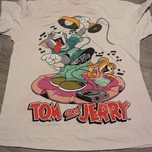 Tom and Jerry Graphic Tee - Light Pink